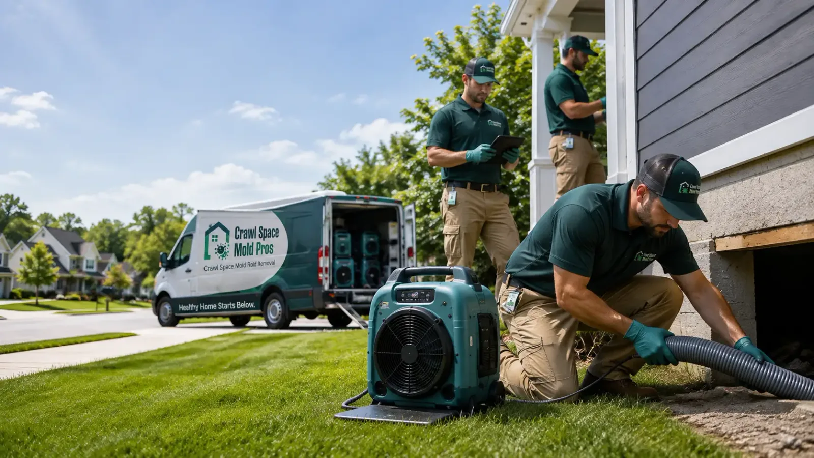 Crawl Space Mold Removal in Harwick, PA